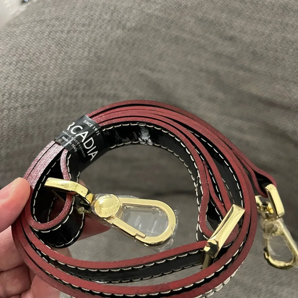 Arcadia Red and Black Women's Belt - Picture 2 of 2